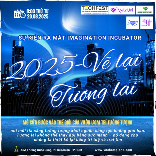 SỰ KIỆN RA MẮT IMAGINATION INCUBATOR – Chủ đề: 2025 – VẼ LẠI TƯƠNG LAI